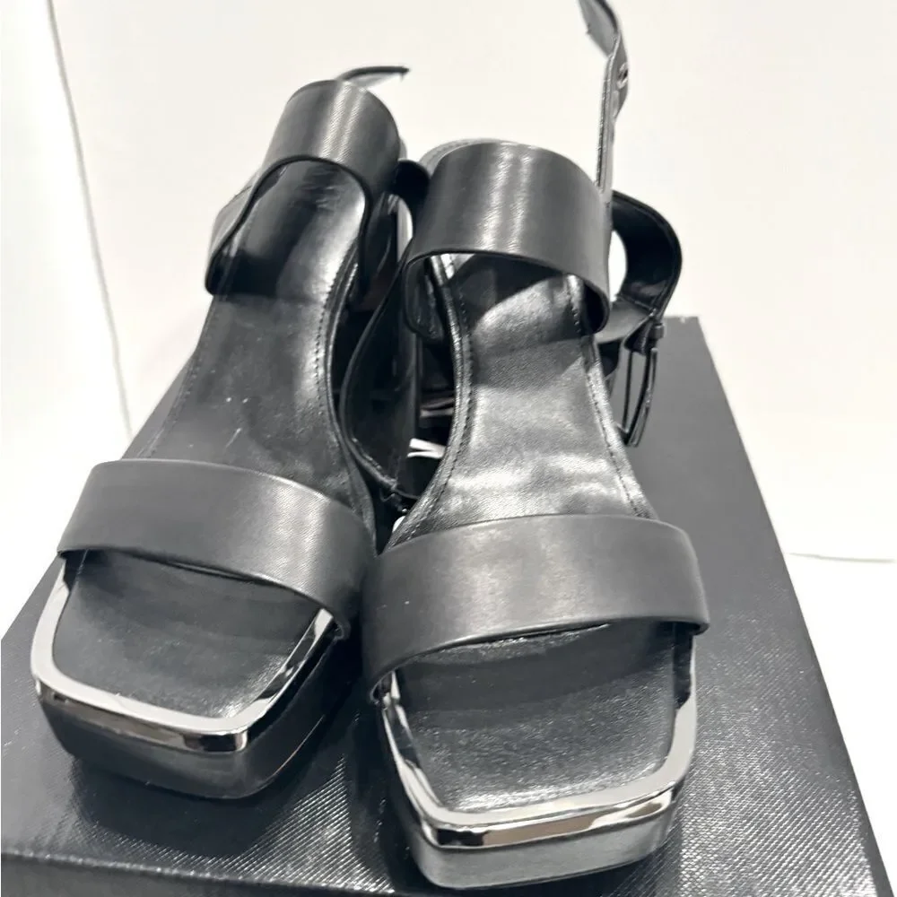 DKNY Bibiana Slingback Platform Sandals Ankle-Strap Block Heel, pumps, shoes 11